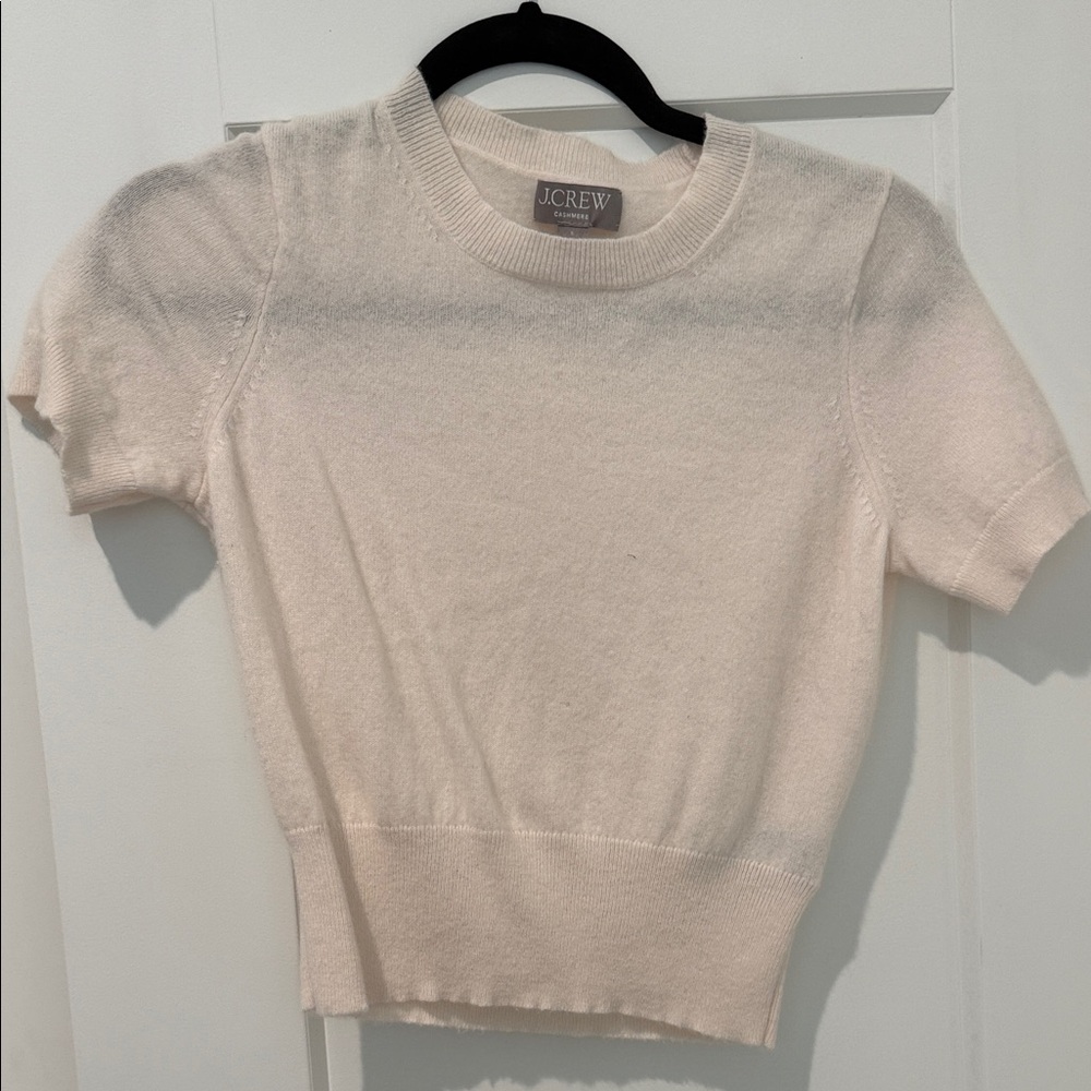 J. Crew Soft Cream Knit Top